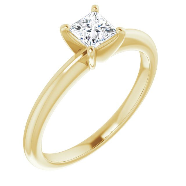 square-14K Yellow gold