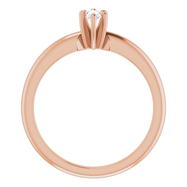 oval-10K Rose gold