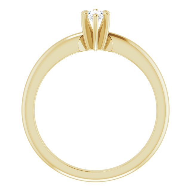 oval-10K Yellow gold