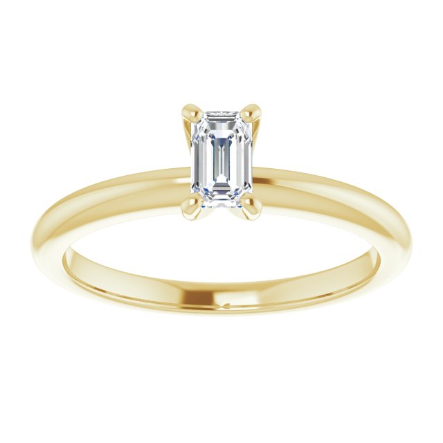 emerald-10K Yellow gold