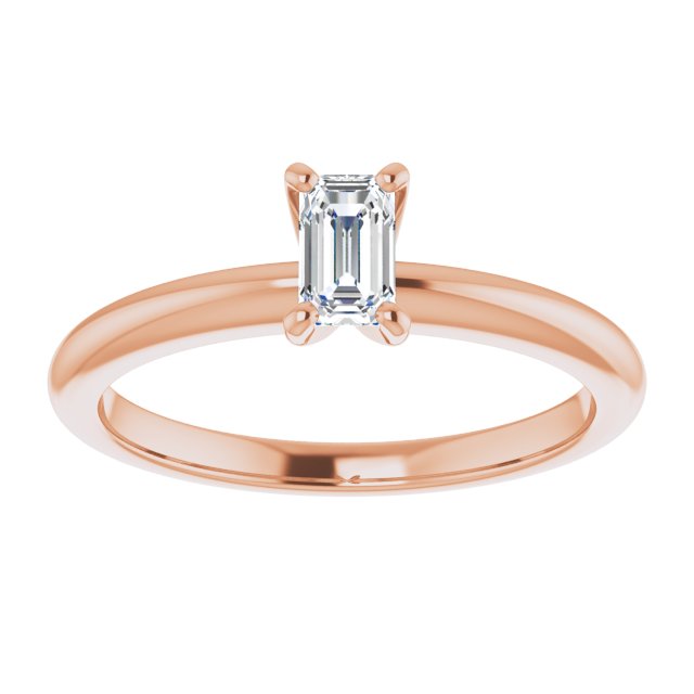 emerald-18K Rose gold