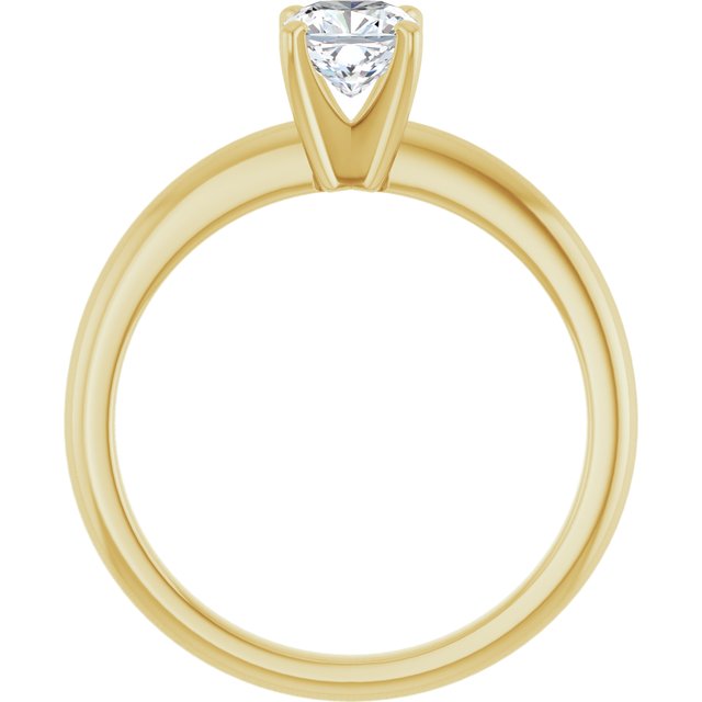 cushion-14K Yellow gold