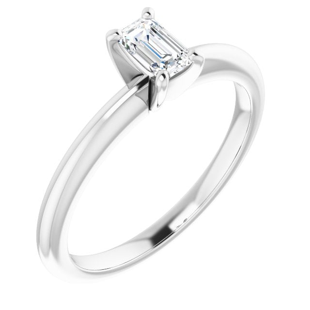 emerald-10K White gold