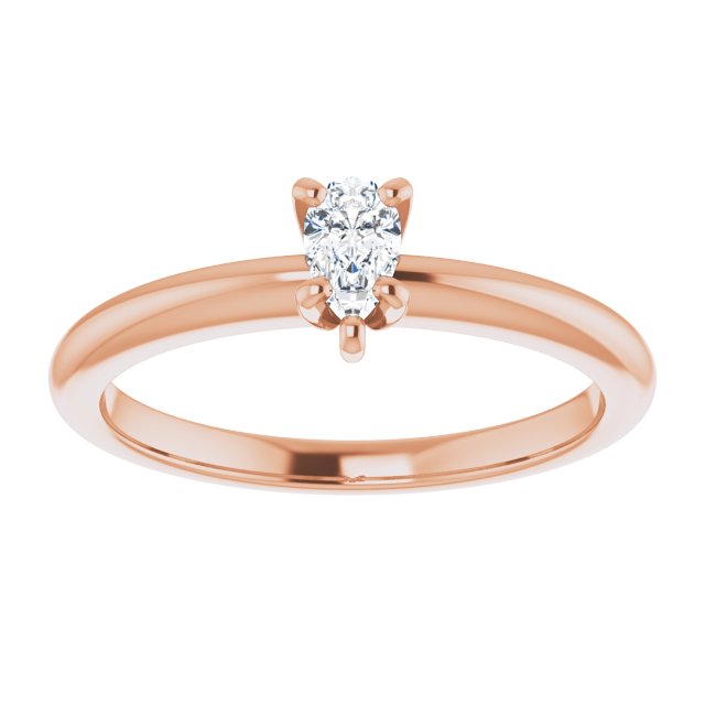 pear-14K Rose gold