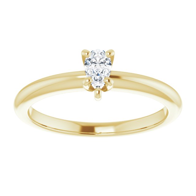 pear-14K Yellow gold