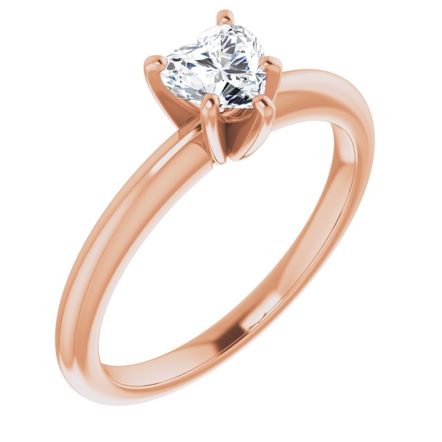 heart-10K Rose gold