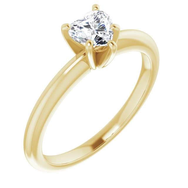 heart-14K Yellow gold