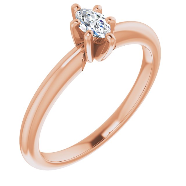 marquise-14K Rose gold