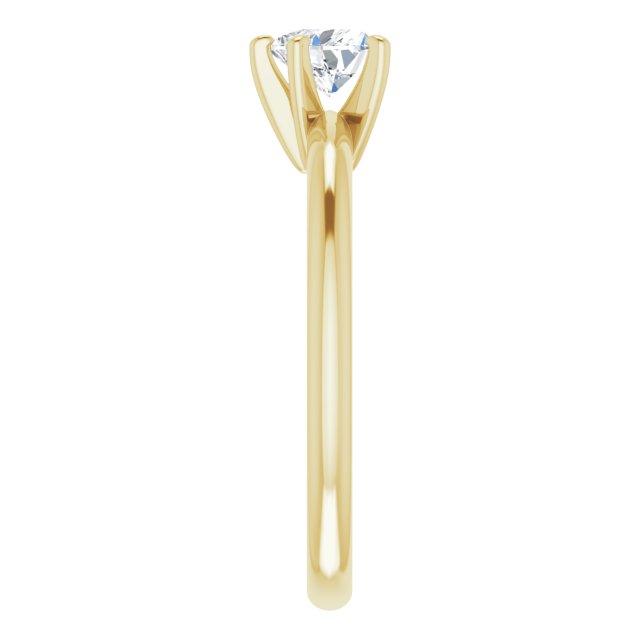 heart-10K Yellow gold
