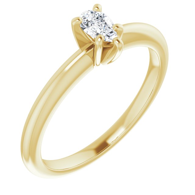 pear-10K Yellow gold