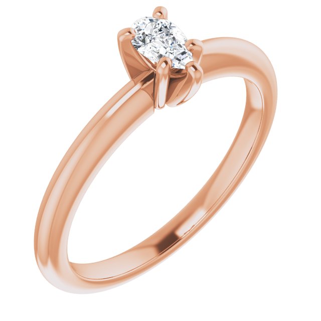pear-18K Rose gold