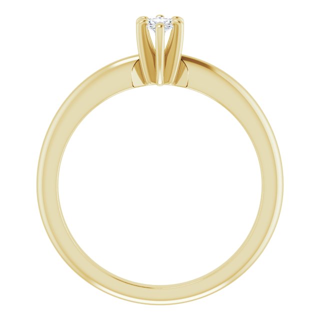 marquise-10K Yellow gold