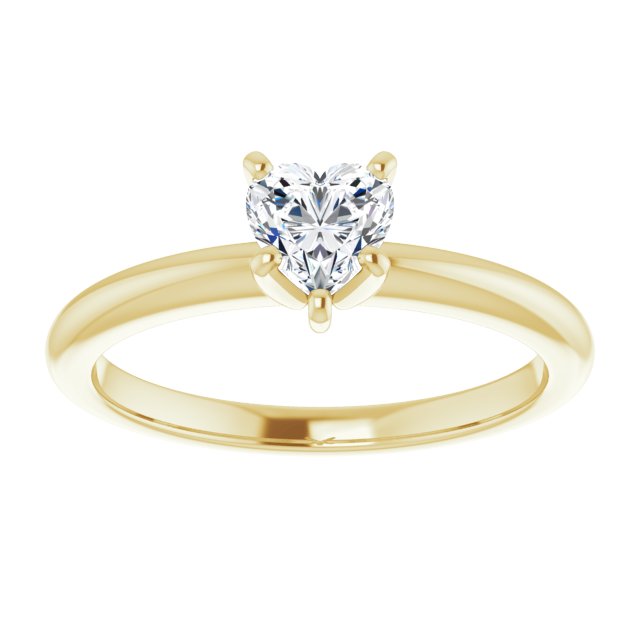 heart-10K Yellow gold