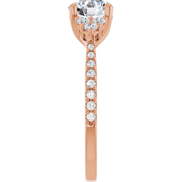 round-14K Rose gold