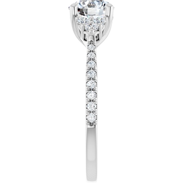 round-14K White gold