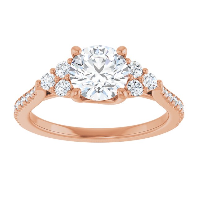round-14K Rose gold