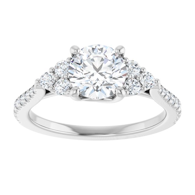 round-14K White gold