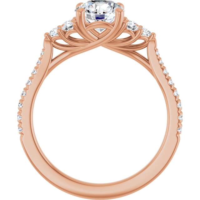 round-18K Rose gold