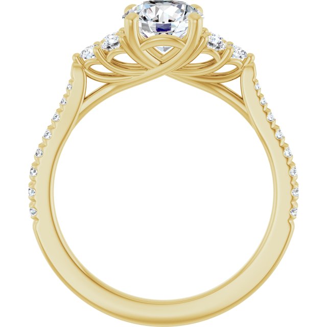 round-14K Yellow gold