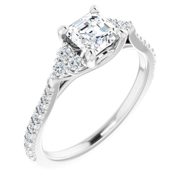 asscher-10K White gold