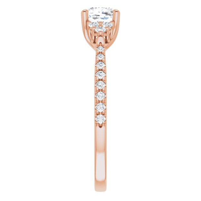 cushion-18K Rose gold