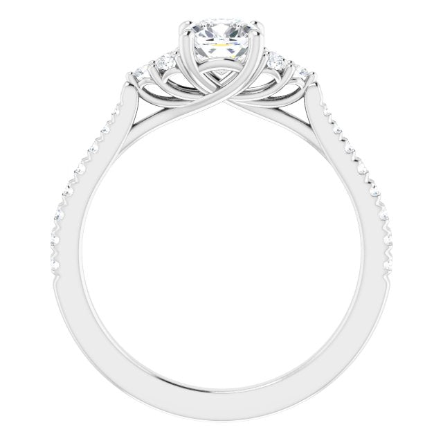 cushion-10K White gold