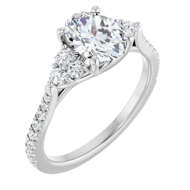 oval-10K White gold