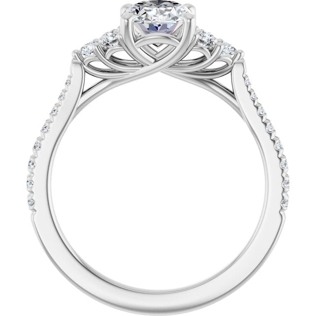 oval-10K White gold