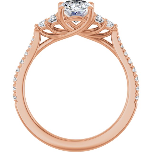 oval-18K Rose gold