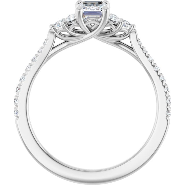 emerald-18K White gold