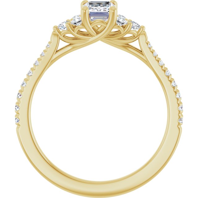 emerald-10K Yellow gold
