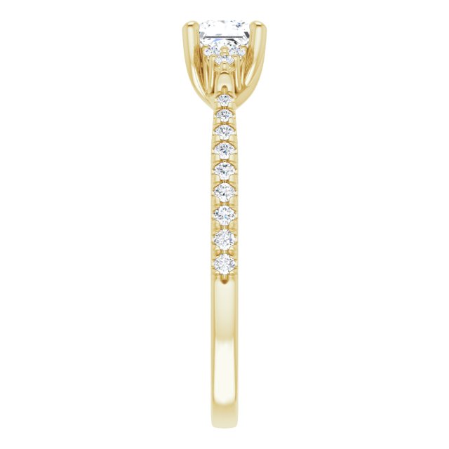 square-18K Yellow gold