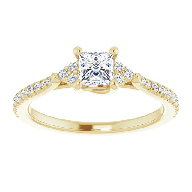 square-14K Yellow gold