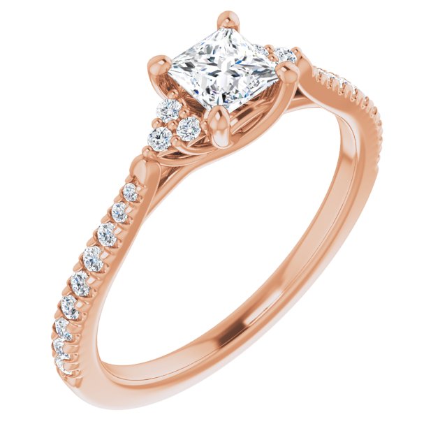 square-14K Rose gold