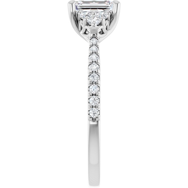 emerald-14K White gold