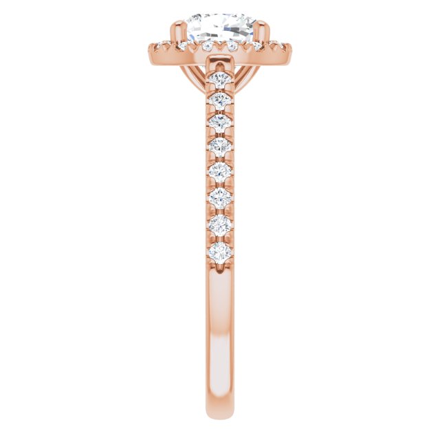cushion-18K Rose gold