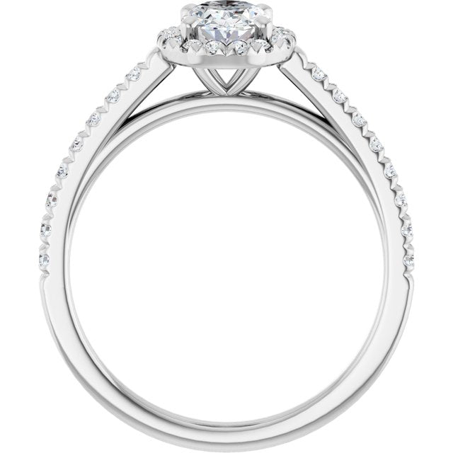 oval-10K White gold