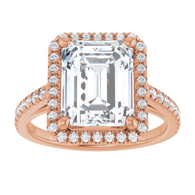 emerald-14K Rose gold
