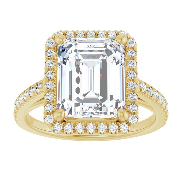 emerald-18K Yellow gold