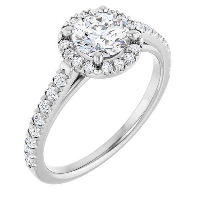round-18K White gold
