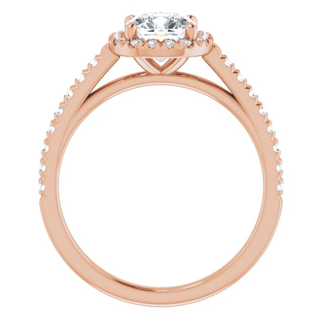 cushion-18K Rose gold