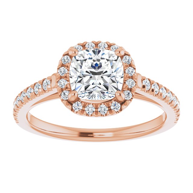 cushion-14K Rose gold