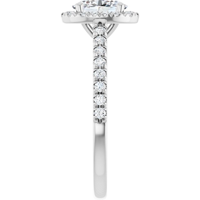 oval-10K White gold