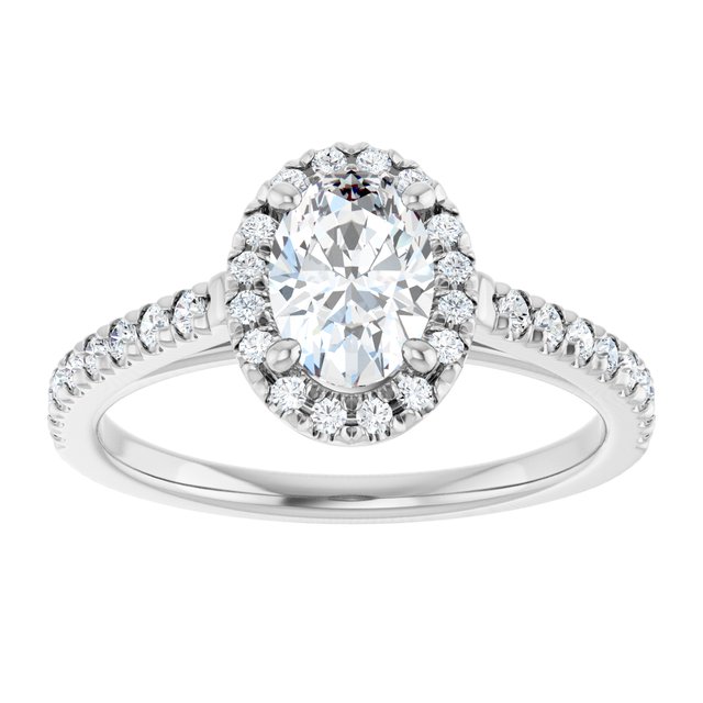 oval-10K White gold