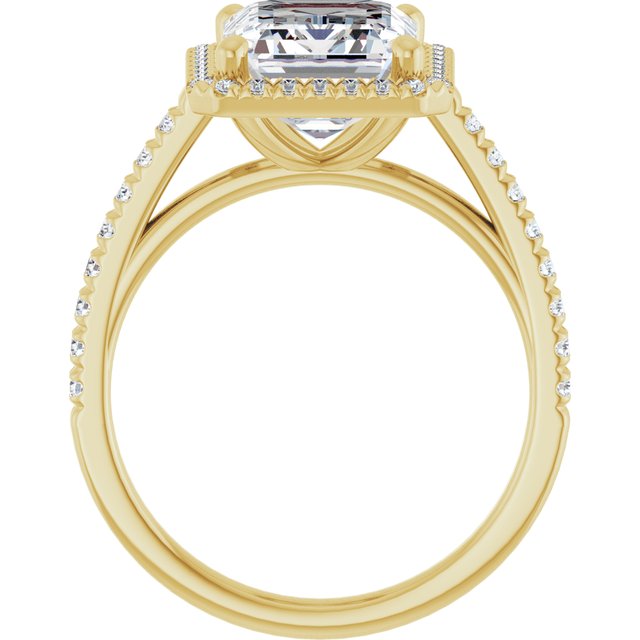 emerald-10K Yellow gold