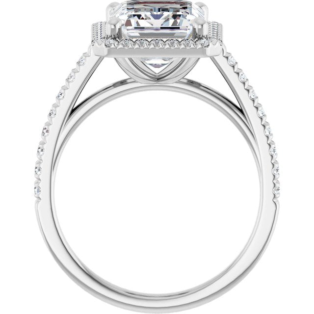emerald-14K White gold