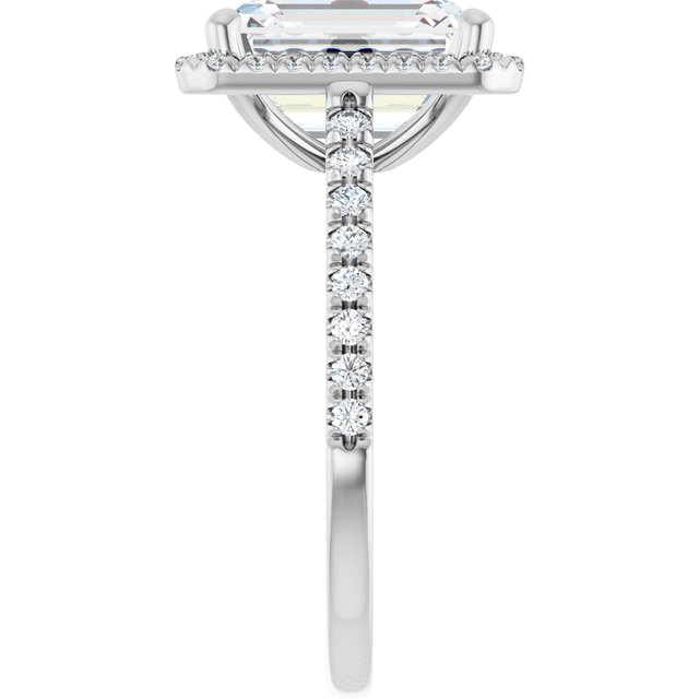 emerald-14K White gold
