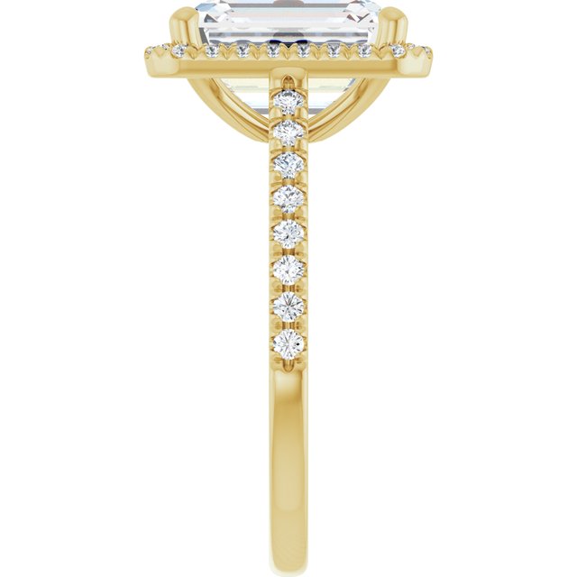 emerald-18K Yellow gold