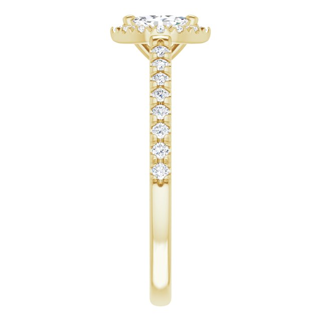 marquise-10K Yellow gold