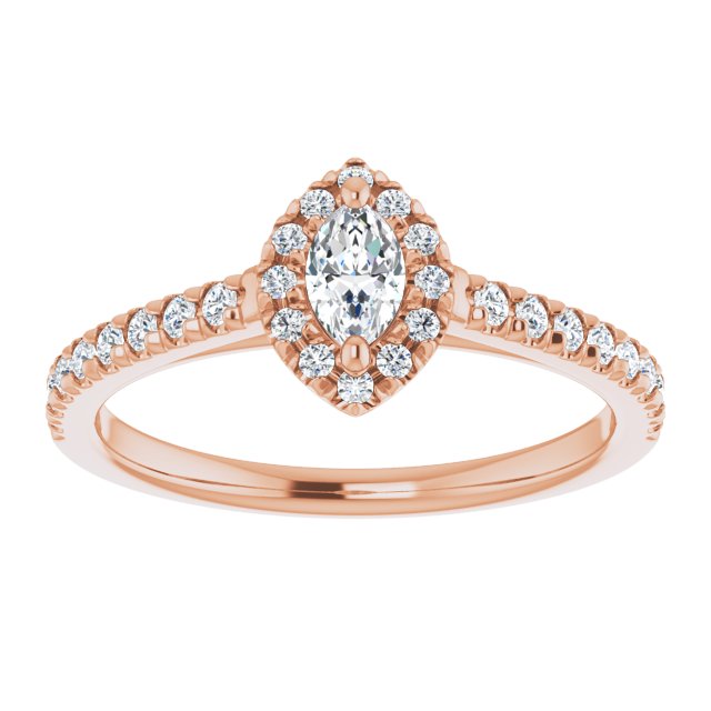 marquise-14K Rose gold